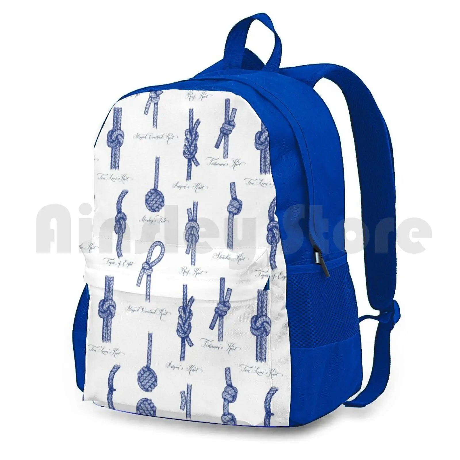 Maritime Marine Knots Outdoor Hiking Backpack Navy Climbing Sports Bag