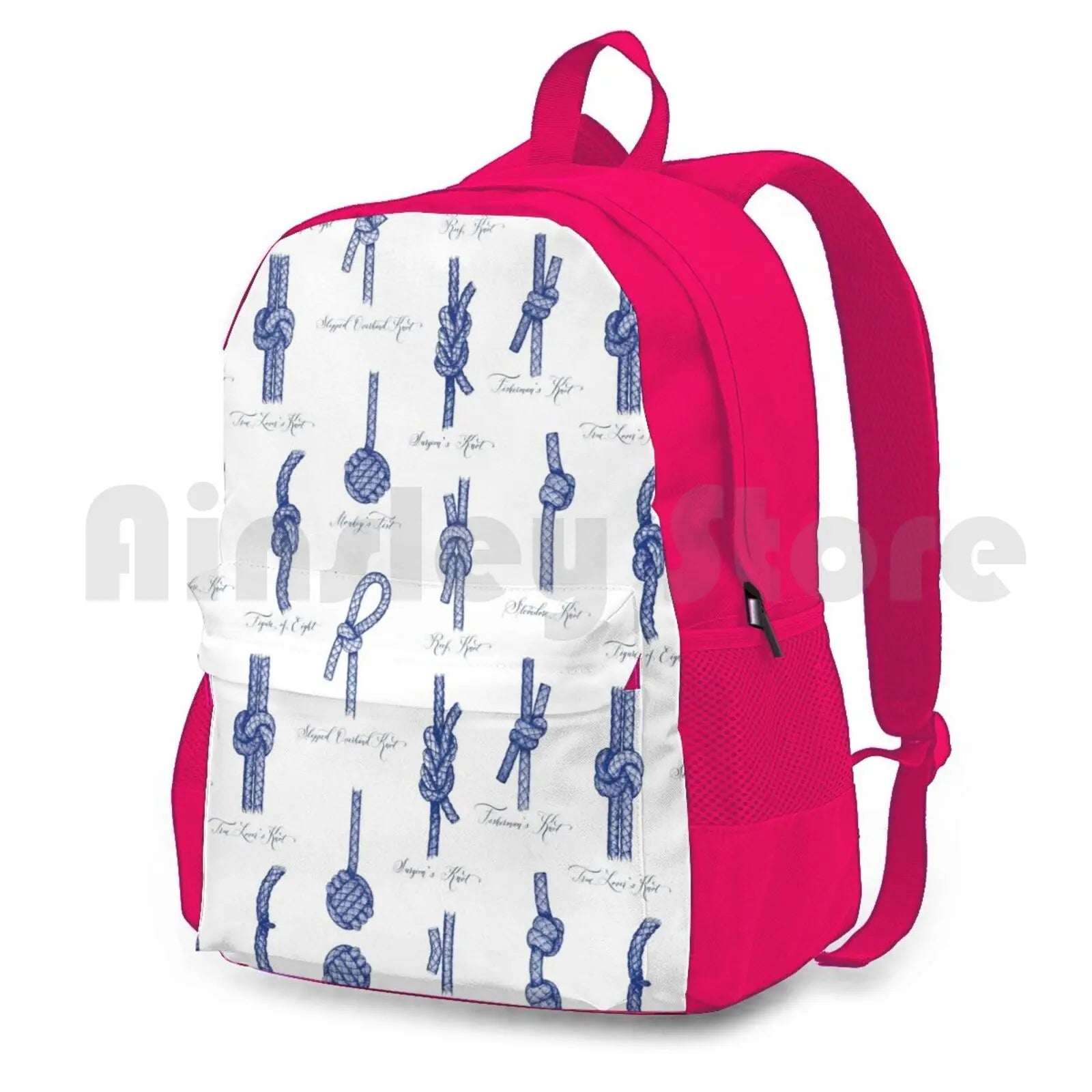 Maritime Marine Knots Outdoor Hiking Backpack Navy Climbing Sports Bag
