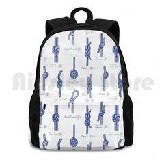 Maritime Marine Knots Outdoor Hiking Backpack Navy Climbing Sports Bag