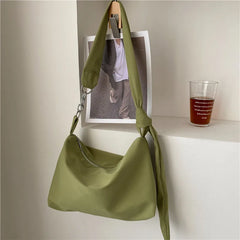 Knotted Straps Shoulder Bag Casual Nylon Handbag
