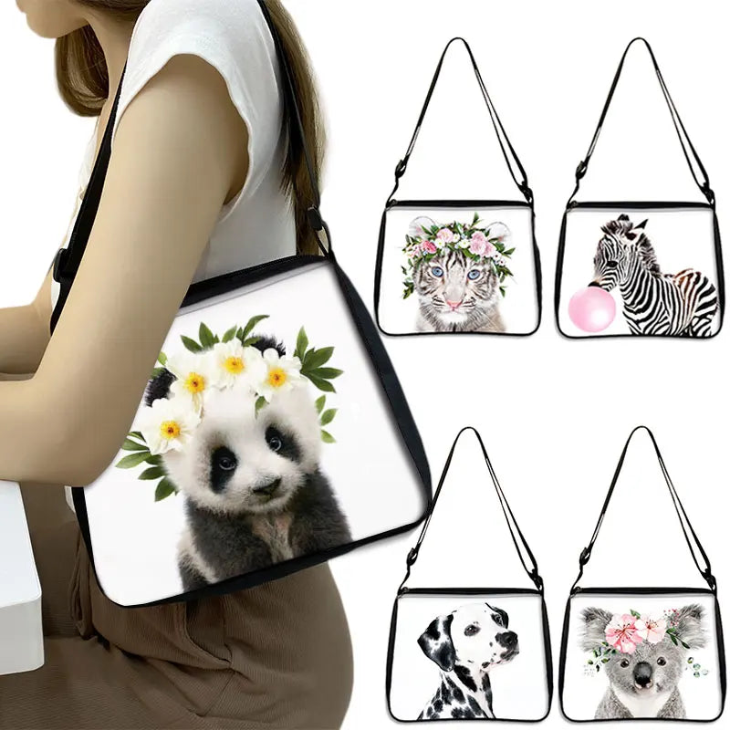 Animal Print Shoulder Bag Girl Handbag Lady Tote Bag