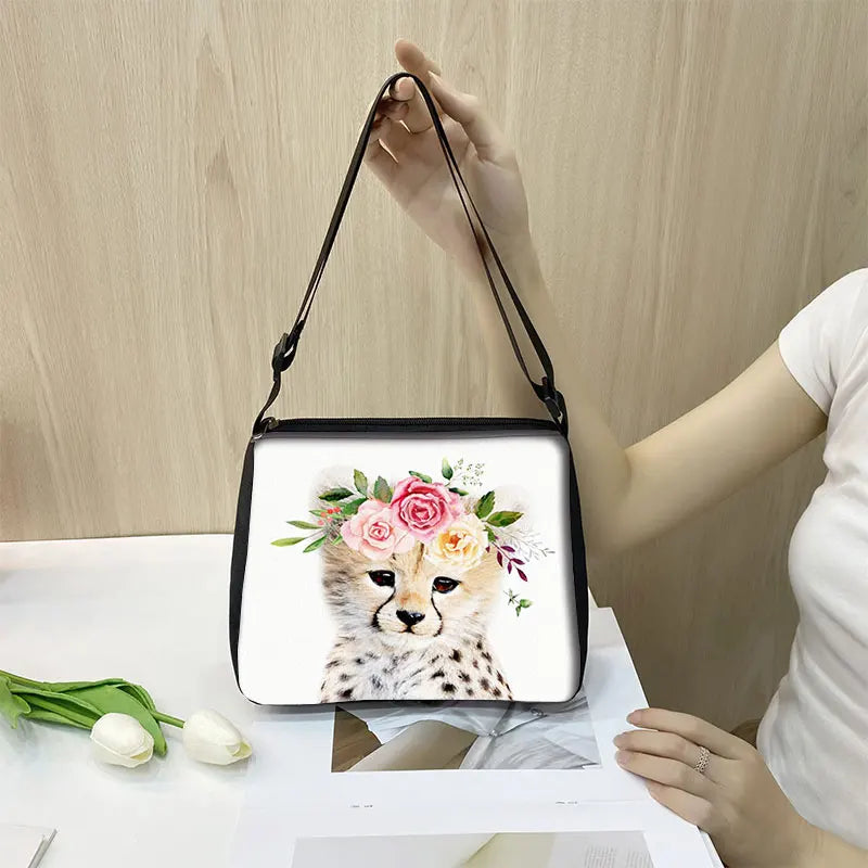 Animal Print Shoulder Bag Girl Handbag Lady Tote Bag