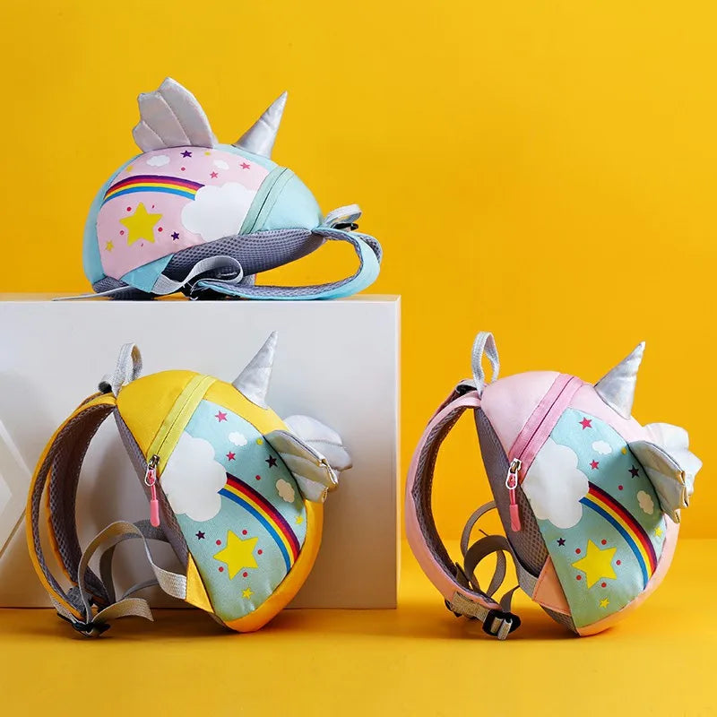 Korea Girl Kindergarten School bag Unicorn Shape Toddler Kids Girls Anti-lost Ba