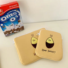 Korea Ins Baked Sweet Potato Embroidery IPad Flat Bag Laptop Bag