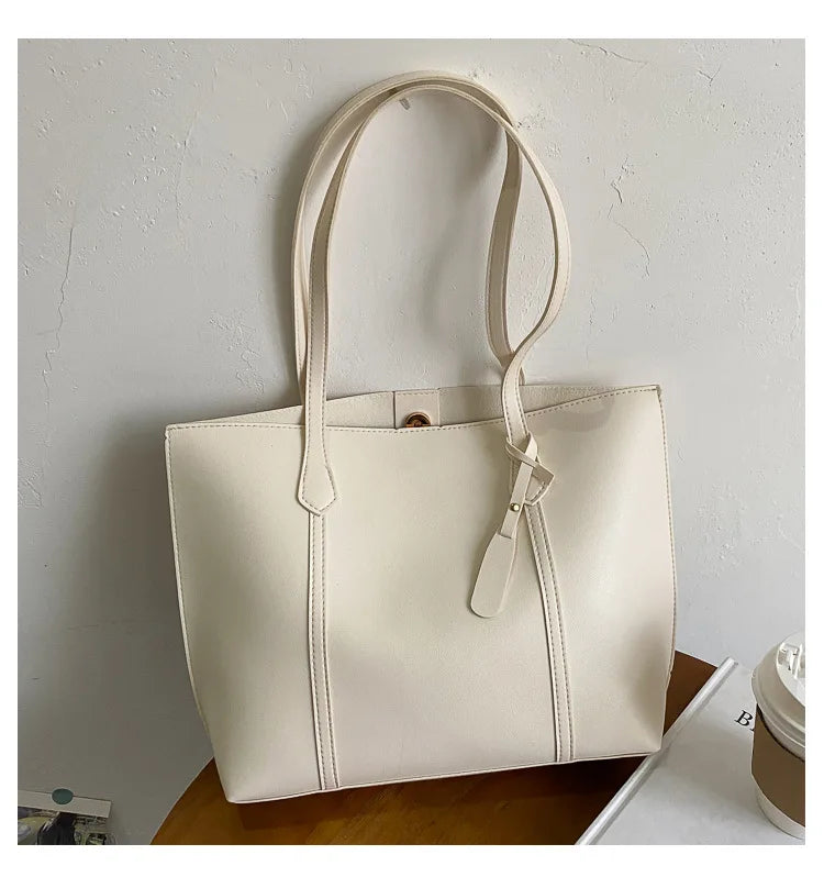 Korean Japanese Women's Bag PU Shoulder Tote Handbag