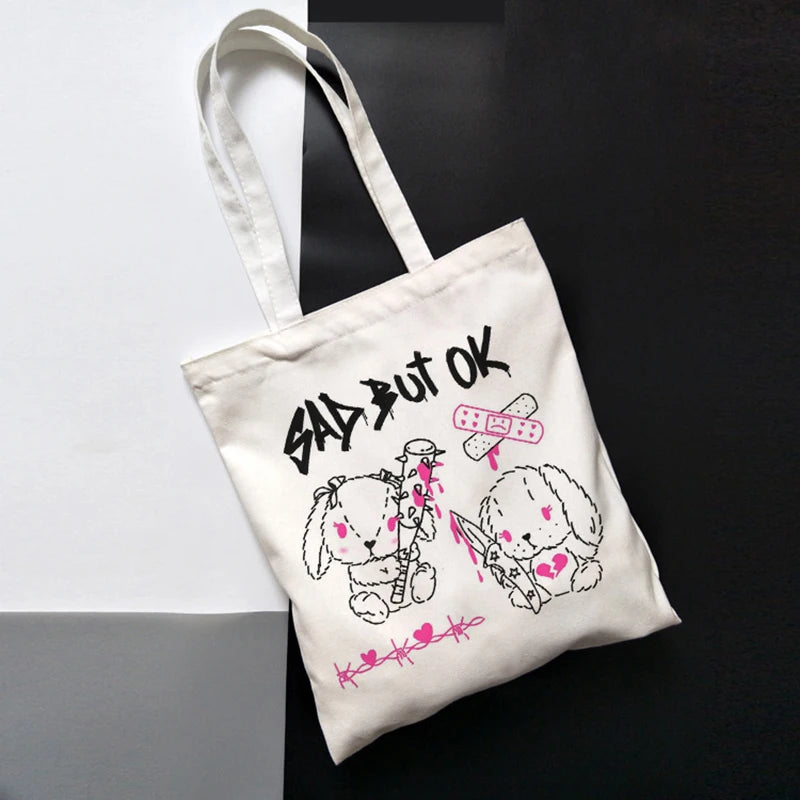 Korea Ulzzang Ins Heart Harajuku Women Shoulder Bag Gothic School Bag