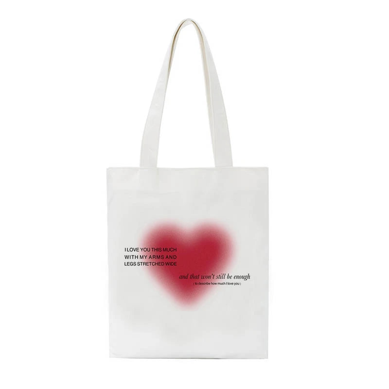Korea Ulzzang Ins Heart Harajuku Women Shoulder Bag Gothic School Bag