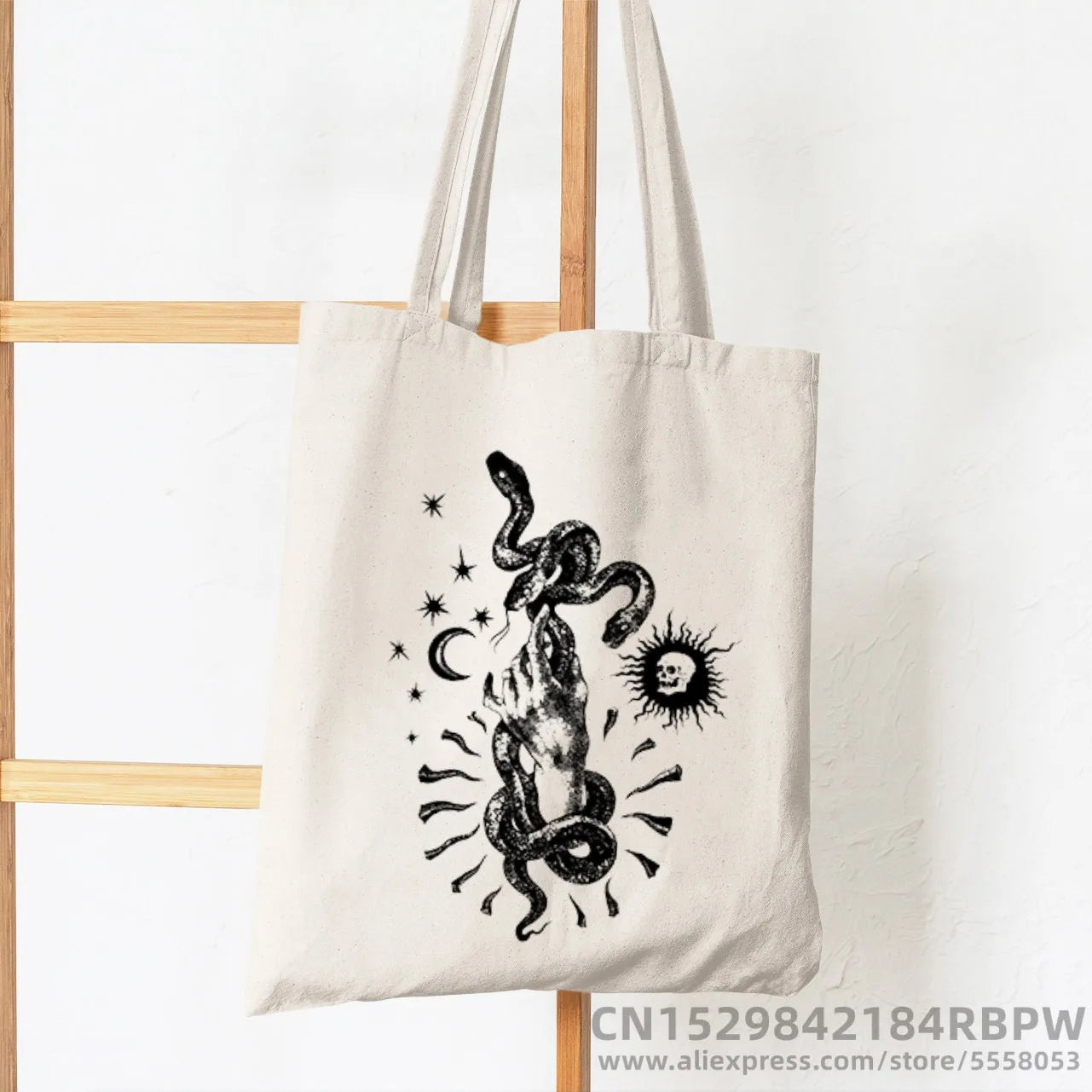 Korea Ulzzang Ins Heart Women Canvas Tote Bag Girl Art Gothic School Bag