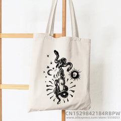 Korea Ulzzang Ins Heart Women Canvas Tote Bag Girl Art Gothic School Bag