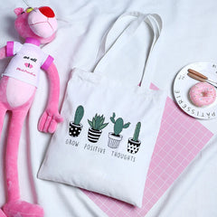 Korean Ulzzang Mountain Print Women Canvas Bag Large Capacity