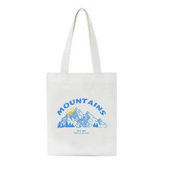 Korean Ulzzang Mountain Print Women Canvas Bag Large Capacity