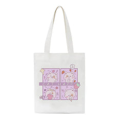 Korean Ulzzang Mountain Print Women Canvas Bag Large Capacity