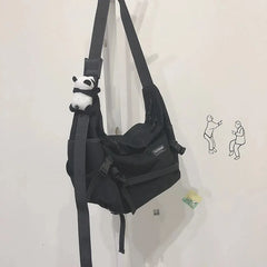 Korea Ulzzang Waterproof Shoulder Bag Large Capacity Hip Hop Teen School Bag