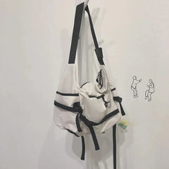 Korea Ulzzang Waterproof Shoulder Bag Large Capacity Hip Hop Teen School Bag