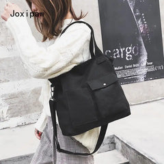 Vintage Canvas Crossbody Bag Women Large Capacity Tote Bag