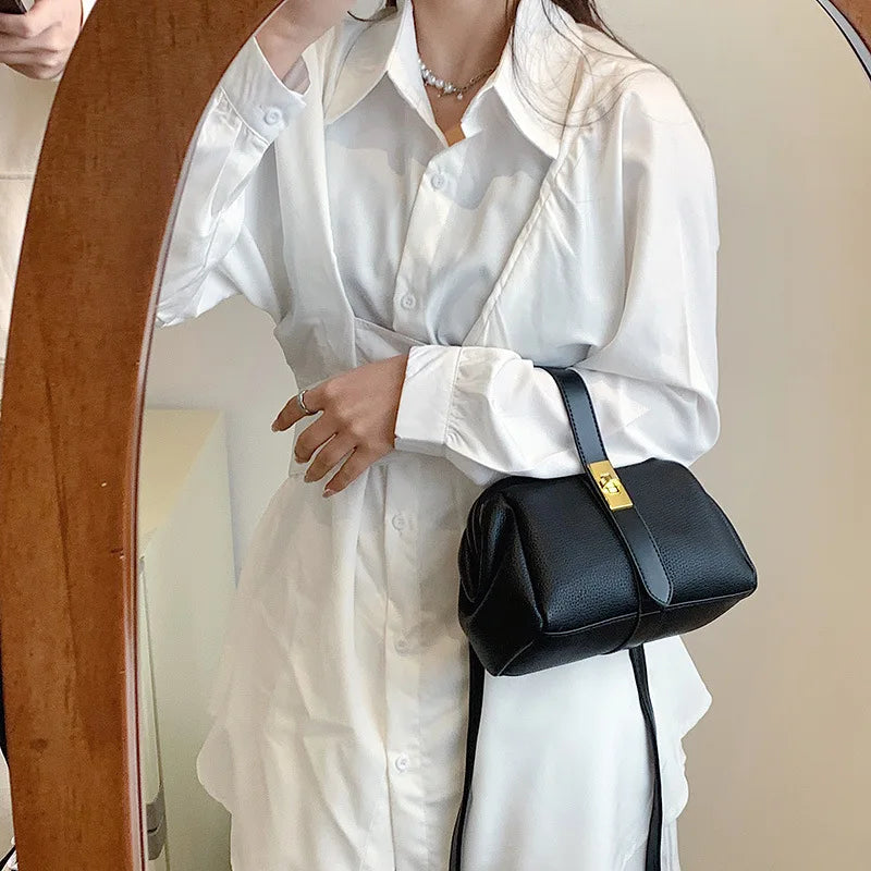 Cloud Clutch Shoulder Crossbody Leather Handbag