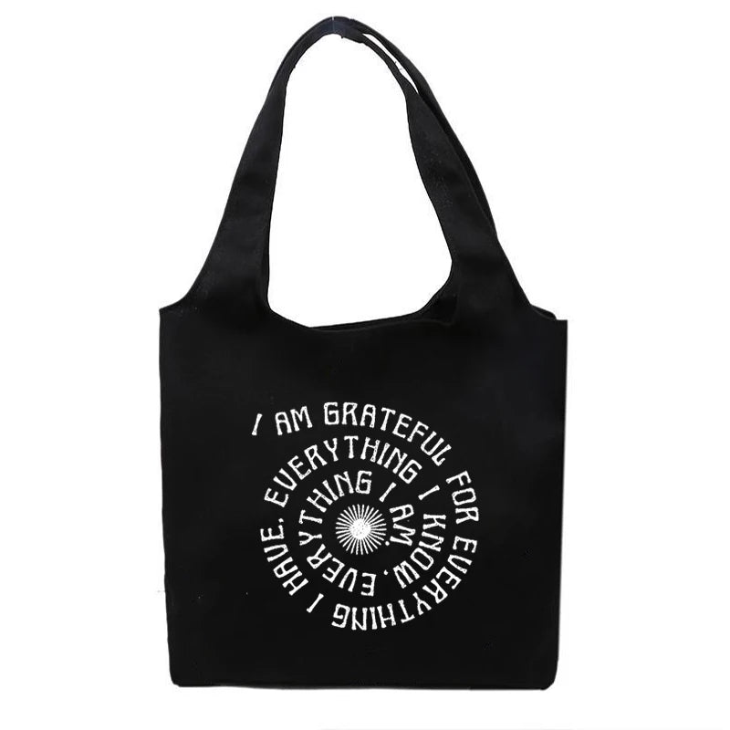 Gothic Art Punk Shopper Bag Vintage Y2K Urban Shoulder