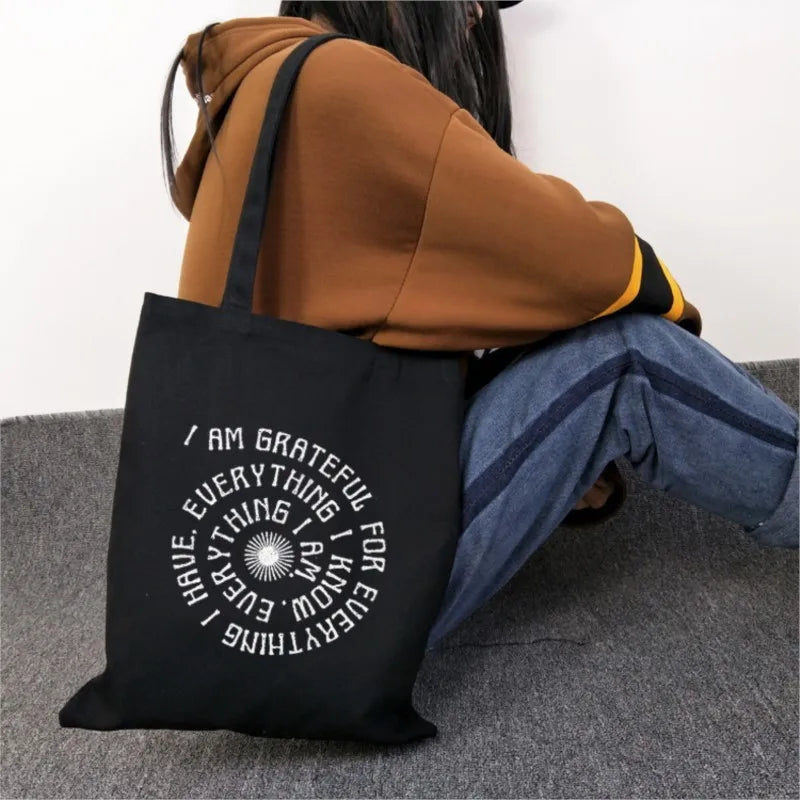 Gothic Art Punk Shopper Bag Vintage Y2K Urban Shoulder