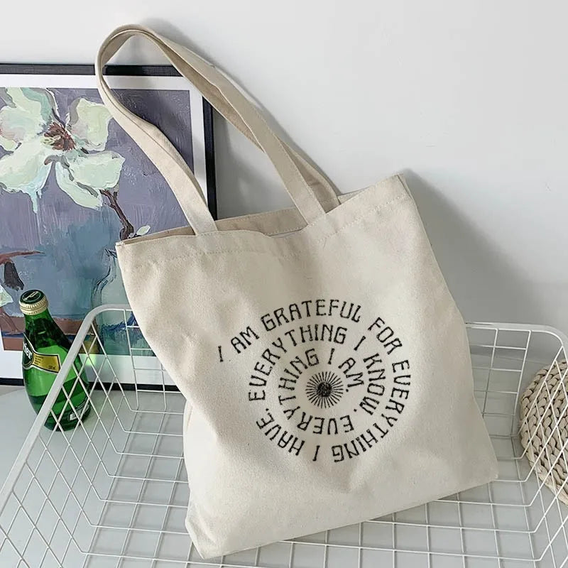 Gothic Art Punk Shopper Bag Vintage Y2K Urban Shoulder