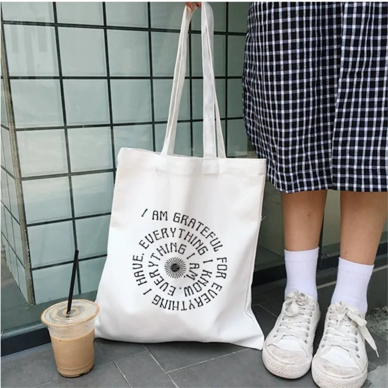 Gothic Art Punk Shopper Bag Vintage Y2K Urban Shoulder