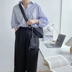 Canvas One-shoulder Messenger Bag Large Capacity