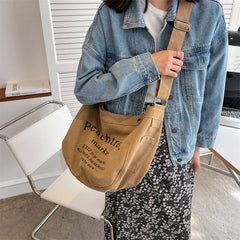 Canvas Women Shoulder Crossbody Bag Harajuku Female Student Messenger