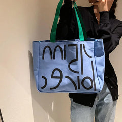 Canvas Tote Bag Large-capacity Crossbody Shoppi