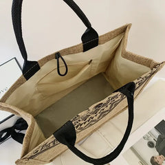 Casual Canvas Bag Large Capacity Ladies Shoulder Bag Canvas Handbag