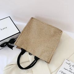 Casual Canvas Bag Large Capacity Ladies Shoulder Bag Canvas Handbag