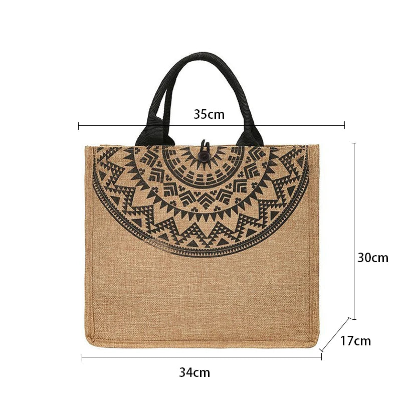 Casual Canvas Bag Large Capacity Ladies Shoulder Bag Canvas Handbag