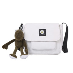 Casual Canvas-Bag Small Messenger Bag Women Shoulder Crossbody Phone Bag