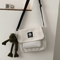 Casual Canvas-Bag Small Messenger Bag Women Shoulder Crossbody Phone Bag