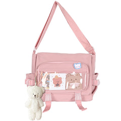 College Female Messenger Handbag Large Capacity Ladies Crossbody Pouch