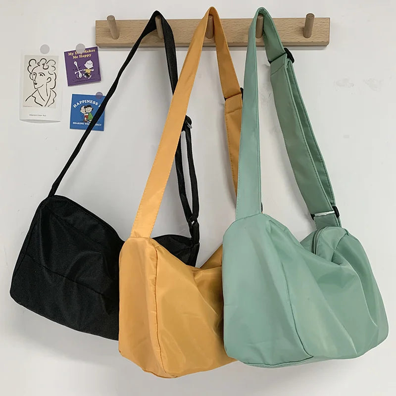 Nylon Waterproof Crossbody Shoulder Bag for Women Men