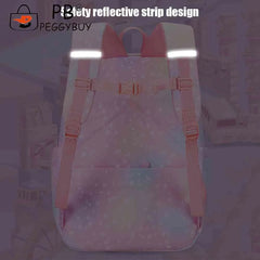 Rainbow Student Travel Laptop School Casual Backpack Girls