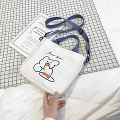 Bear Canvas Bag Female Shoulder Bag Women Tote Bag
