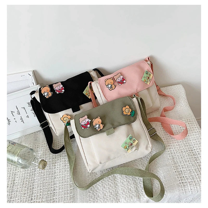 Soft Sister Girl Heart Student Shoulder Bag Japanese Harajuku Messenger Bag