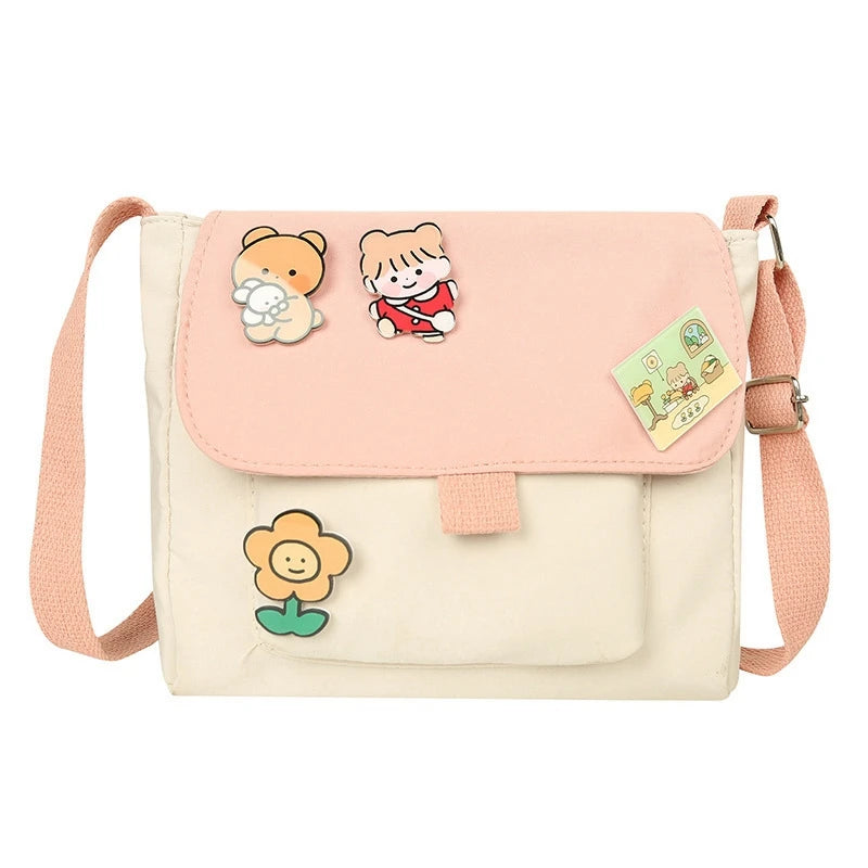 Soft Sister Girl Heart Messenger Bag Japanese Harajuku Woman