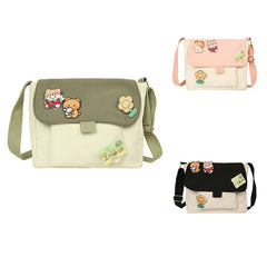 Heart Soft Student Shoulder Bag Japanese Harajuku Messenger Bag Woman