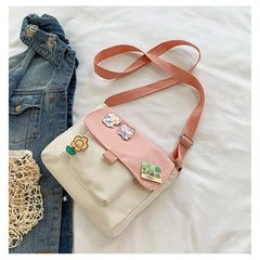 Soft Sister Girl Heart Messenger Bag Japanese Harajuku Woman
