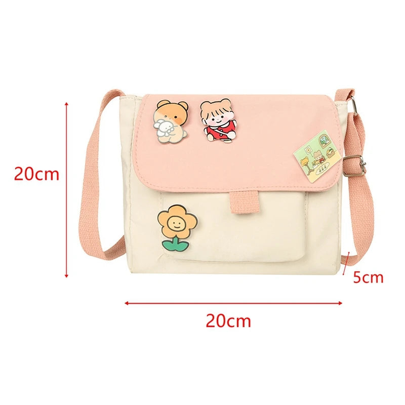 Soft Sister Girl Heart Messenger Bag Japanese Harajuku Woman