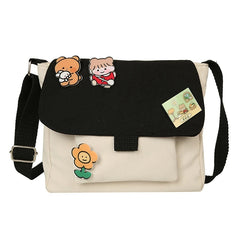 Heart Soft Student Shoulder Bag Japanese Harajuku Messenger Bag Woman