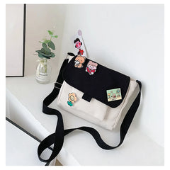 Heart Soft Student Shoulder Bag Japanese Harajuku Messenger Bag Woman