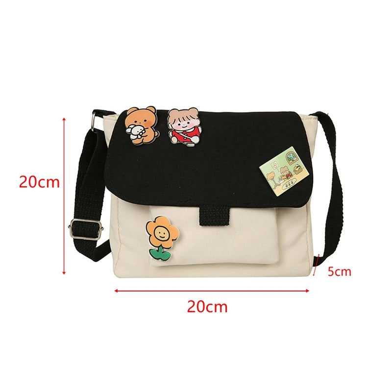 Soft Sister Girl Heart Student Shoulder Bag Japanese Harajuku Messenger Bag