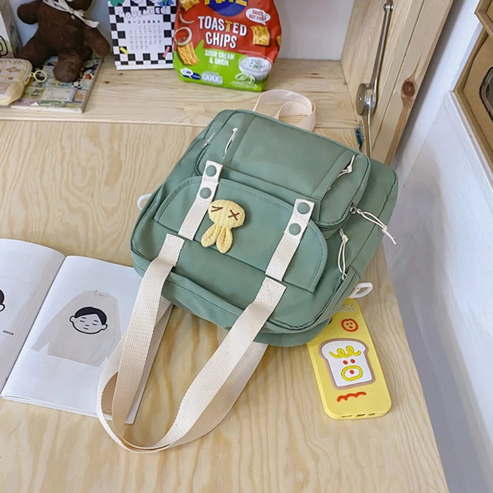 Japanese Nylon Backpack Girl Travel Handle Bags Female Laptop Travel Bag