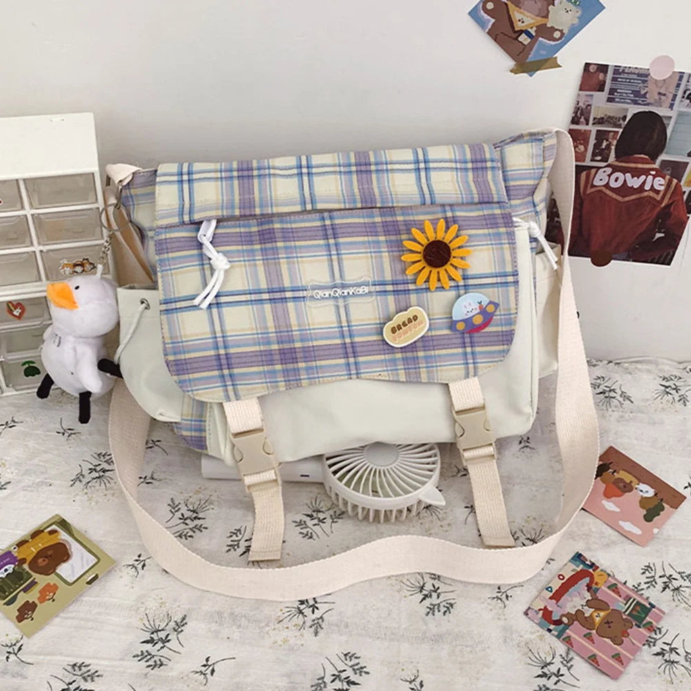 Nylon Student Schoolbag Backpack for Girls