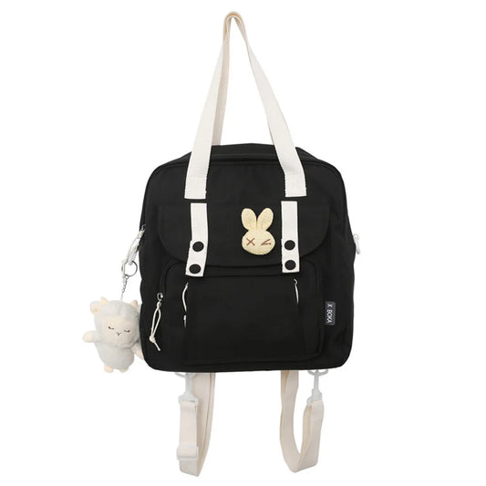 Japanese Nylon Shoulder Backpack Multi-function Girl Travel Totes Bags