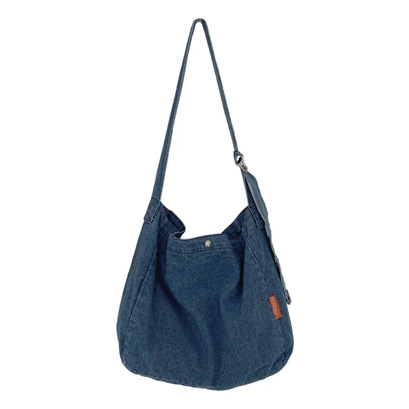 Denim Women Shoulder Satchels Large Crossbody Bag