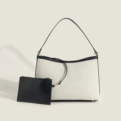 Retro Underarm Bag Large Capacity Canvas Totes