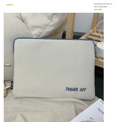 Embroidery Letters Laptop Bag 11 13 14 Inch Case for MacBook Air Nylon Inner Bag